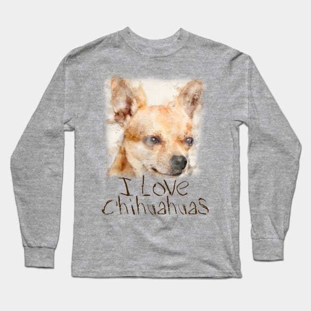 Dog  ; animals Long Sleeve T-Shirt by denissmartin2020